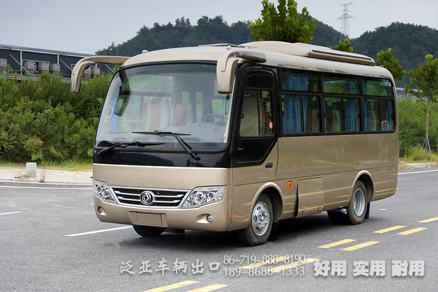 东风19座中型客车_出口型115马力乡村巴士_6米村村通单桥公交车